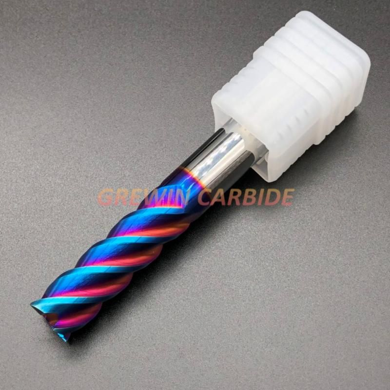 Grewin-D14mm*100mm HRC65 4 Flutes Tungsten Carbide Flat End Mill