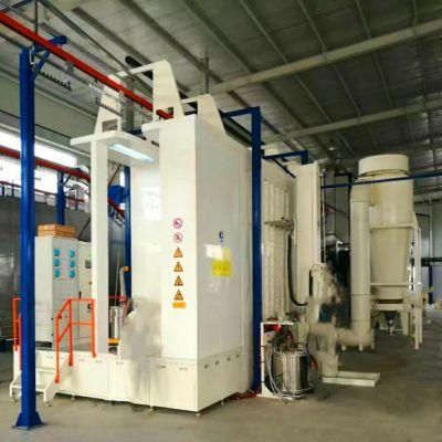 China New Steel Electrostatic Auto Powder Coating Spray Booth for Aluminum Profile