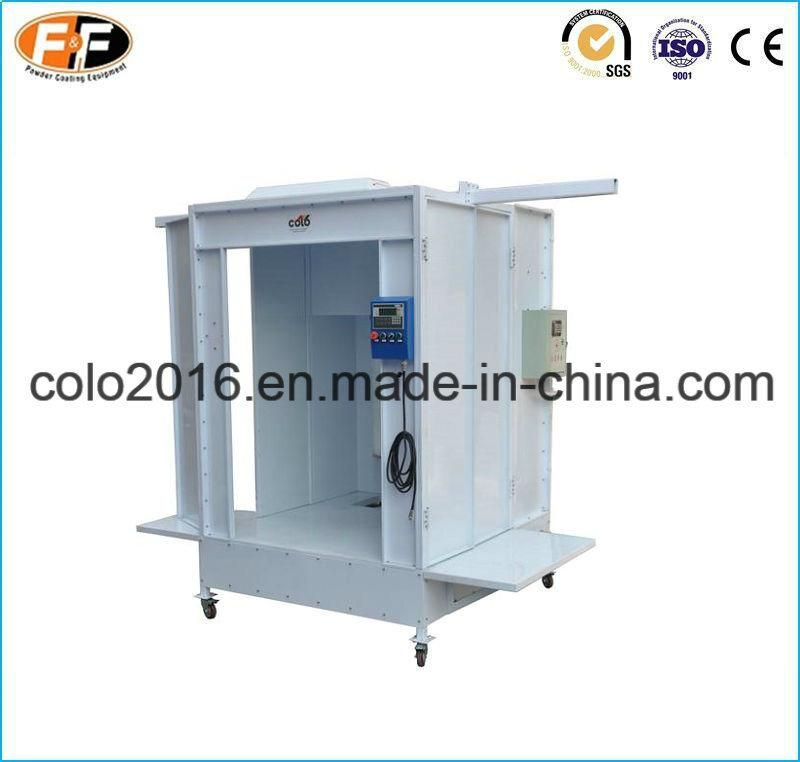 Manual Powder Painting Booth with Rail Conveyor