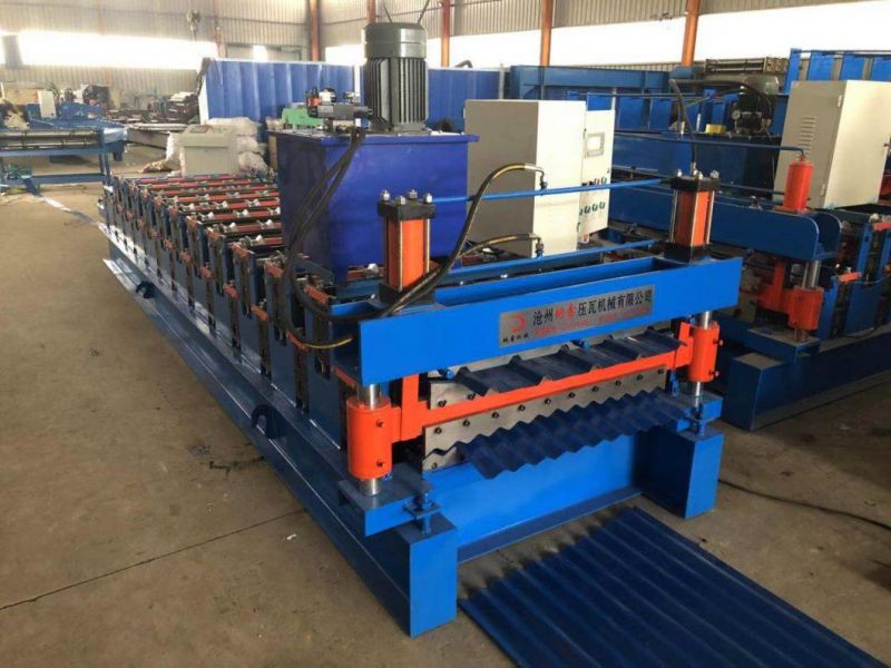 PLC Control Corrugated Double Deck Layer Roll Forming Machine