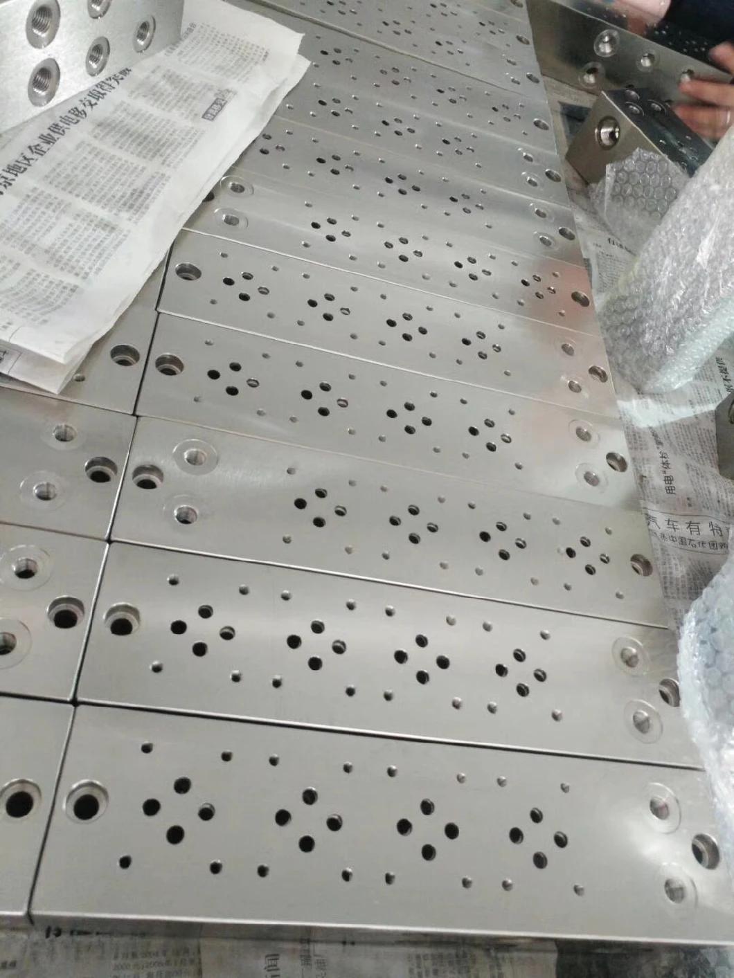 Standard Flow Parallel Circuit Manifold Aluminum CNC Machined Blocks