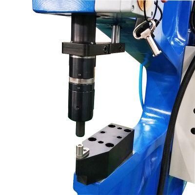 Deep Throat Pneumatic Hydraulic Riveting Clinching Machine Without Rivets