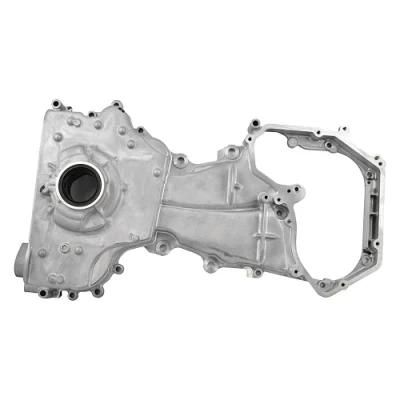CNC Machining Milling Billet Aluminum 6061 7075 Oil Pump Cover with Brass Swivel