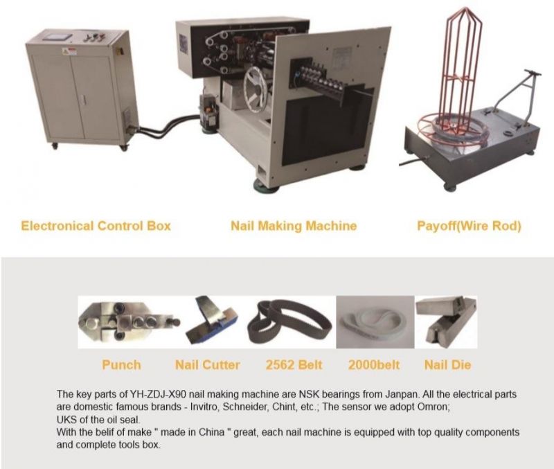 Automatic Nail Making Machine to Make Nails/Wire Steel Iron Nail Machine