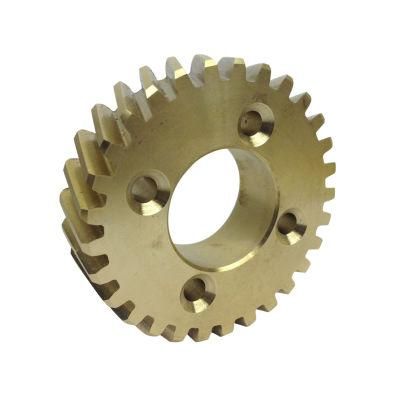 High Precision Brass Worm Gear CNC Parts Brass Bevel Spur Gear