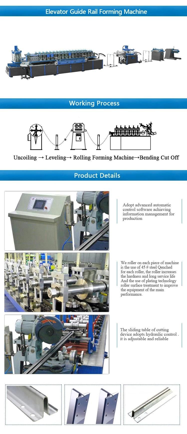 Automatic Sheet Cold-Rolled Elevator Guide Rail Roll Forming Equipment
