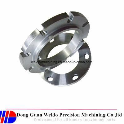 Customized SS304 Forging Process Steel Flat Face Forged Flange on Pipe