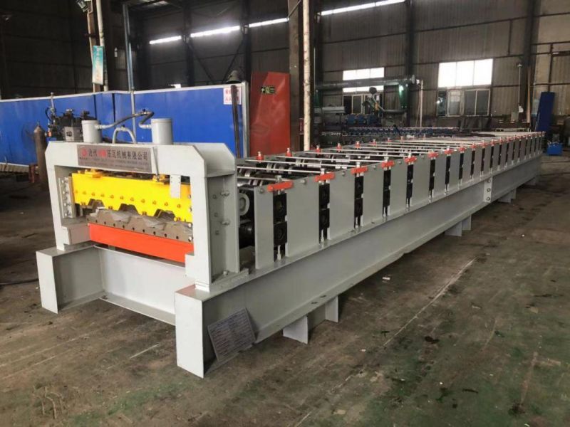 CE and ISO Metal Floor Deck Tile Roll Forming Making Machine