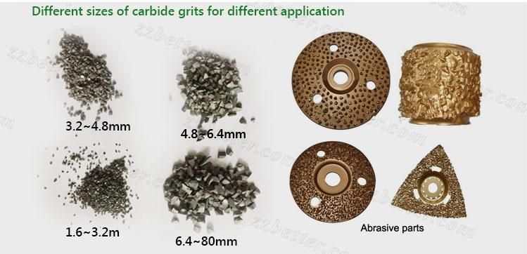 Various Dimensions of Crushed Carbide Grits