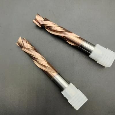 Gw Carbide-Tungsten Carbide End Mill for Wood with Tisin Coating Double Cut