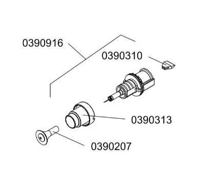 C4 Flat Spray Nozzle Complete 390915/390324