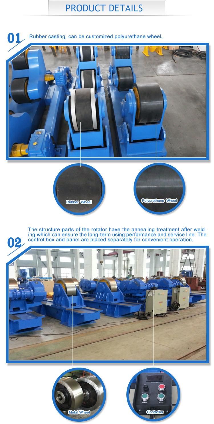 Polyurethane Wheel Customized Anti-Creep Welding Rotator