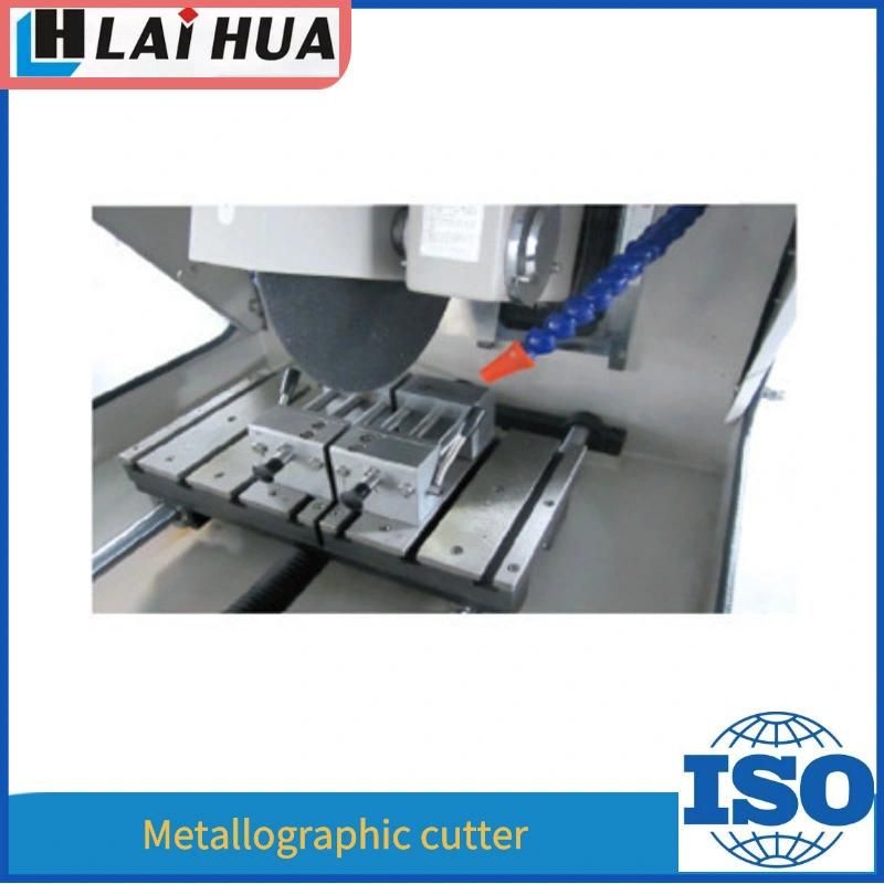 Metallographic Sample Preparation Cutting Machine with Water Cooling System, Sample Cutter with Water Tank, Sample Preparation Metal Saw