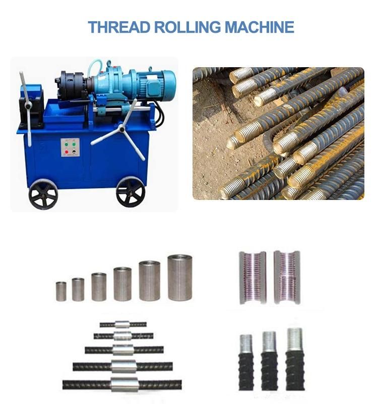 Automatic Reinforcing Steel Bar Rib Peeling Thread Rolling Machine