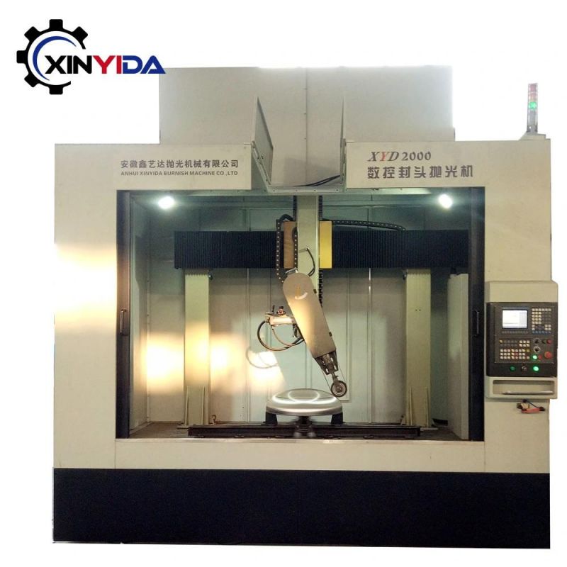 CNC Dish Head Polishing and Grinding Machine for High Roughness with Dusty Collection System