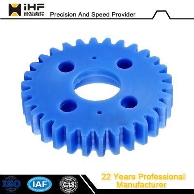 Ihf Hot Sale OEM High Precision Nylon Spiral Bevel Gears Plastic Gear for Environmental Protection Machinery