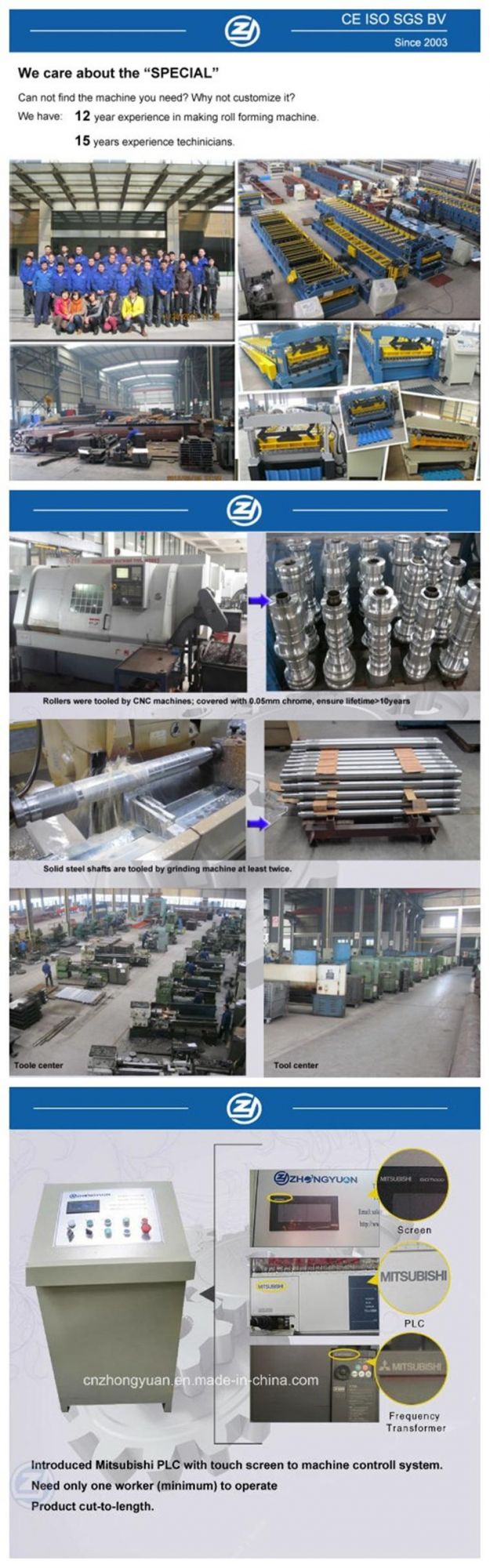 Metal Roll Galvanized Steel Roof Panels Forming Machine Factory Price with ISO9001/Ce/SGS/Soncap
