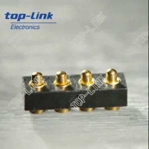 4p Flat Type Pogo Pin Connector for Telecommunication Device