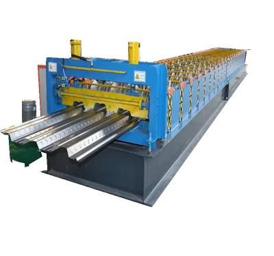 Dixin 980 Shaped High Strength Bearing Steel Structure Floor Decking Cold Roll Forming Machine