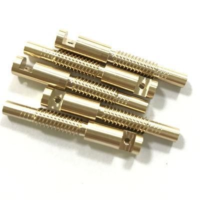Factory Customized CNC Turning Milling Lathe Machining Precision Brass Threaded Rod Parts