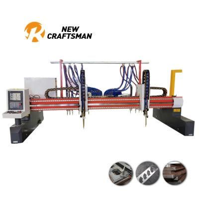 Gantry CNC Fine Plasma Oxyfuel Oxy Flame Straight Strips Cutting Machine for H Beam Welding Production Line