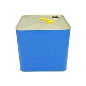 10 Liter White Coating Metal Square Paint Tin Can Machinery