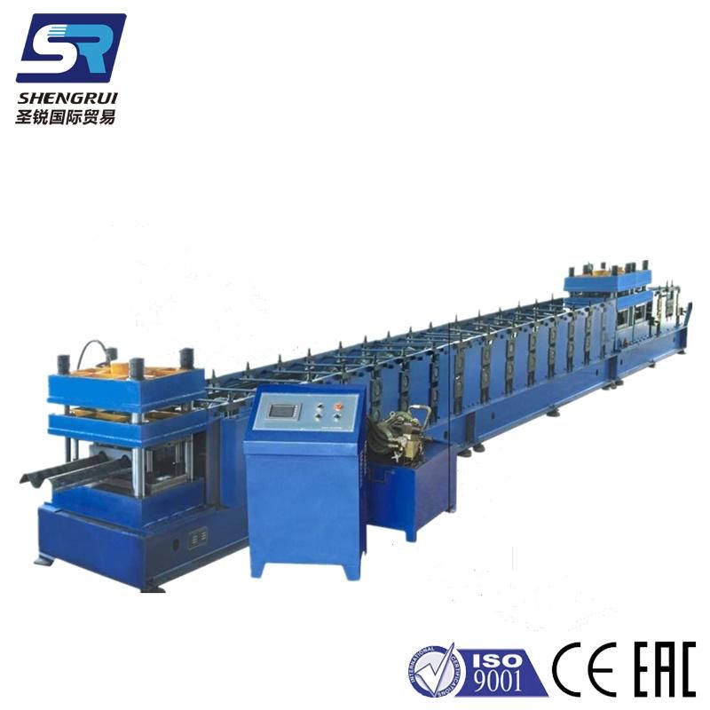 High Precision W Beam Highway Guardrail Roll Forming Machine with Punching Devices