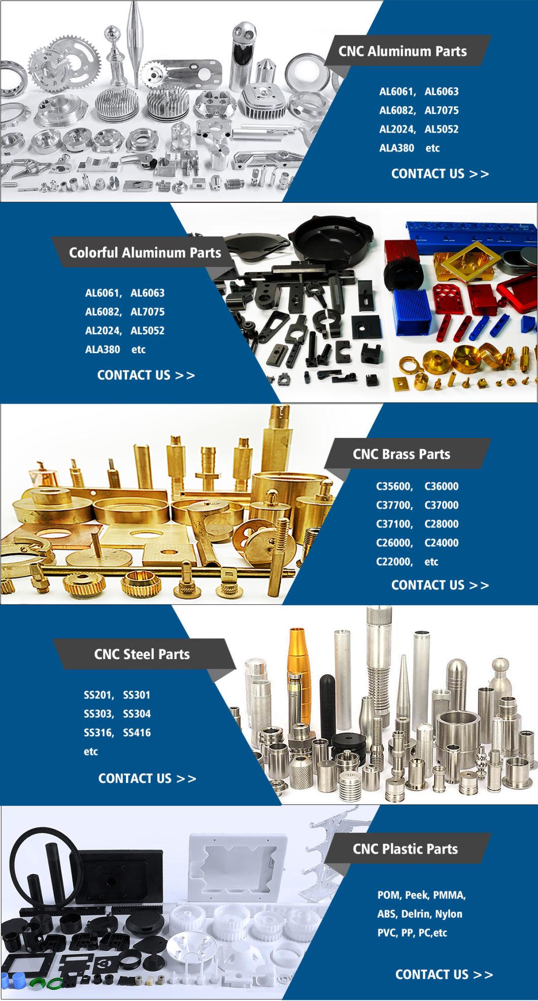 OEM Precision Brass Stainless Steel 5 Axle CNC Machining Die Casted Aluminum Base with Green Anodiztaion