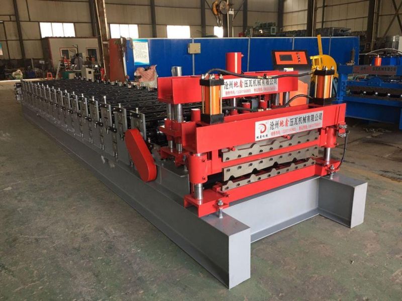 Double Layer Glazed Corrugated Roof Tile Forming Machine