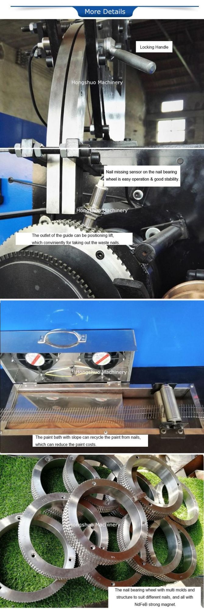 China Suppliers Automatic Wire Coil Nail Making Machine/Coil Nail Collator Machine