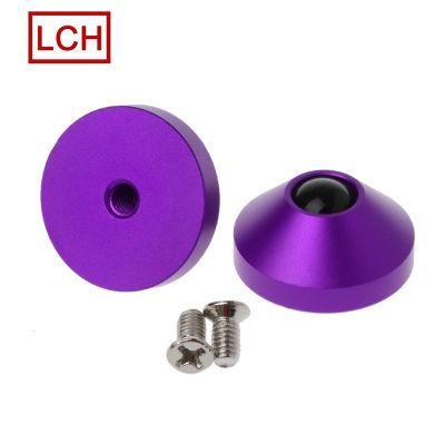 Custom Aluminum Anodized Speaker Spike Stand for HiFi