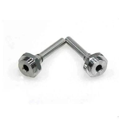 Titanium Alloy Aluminum Exquisite Stamping Manufacturing Professional Custom Machined Lathe Spare Parts for Screw