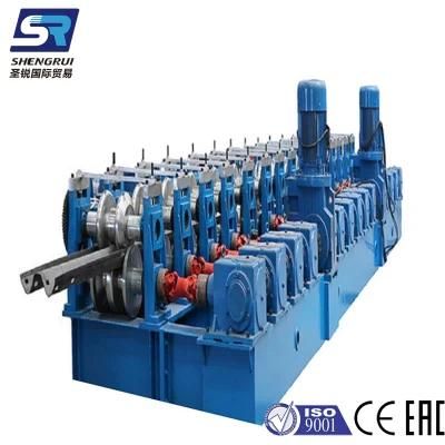 Strong Power Gear Box Drive Metal Three Profile Integrated Fence Highway Guardrail Roll Forming Making Machine for Highway Safety