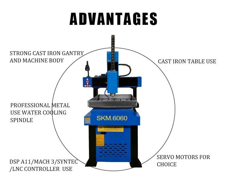 Senke New Condition 600X600mm Small CNC Carving Cutting Milling Drilling Router