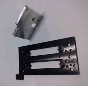 CNC Precision Machined Parts of Aluminum Cover Plate with Black Anodized