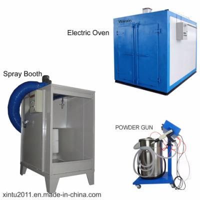 Electrostatic Manual Powder Coating Painting Equipment Plant with Spray Gun Machine