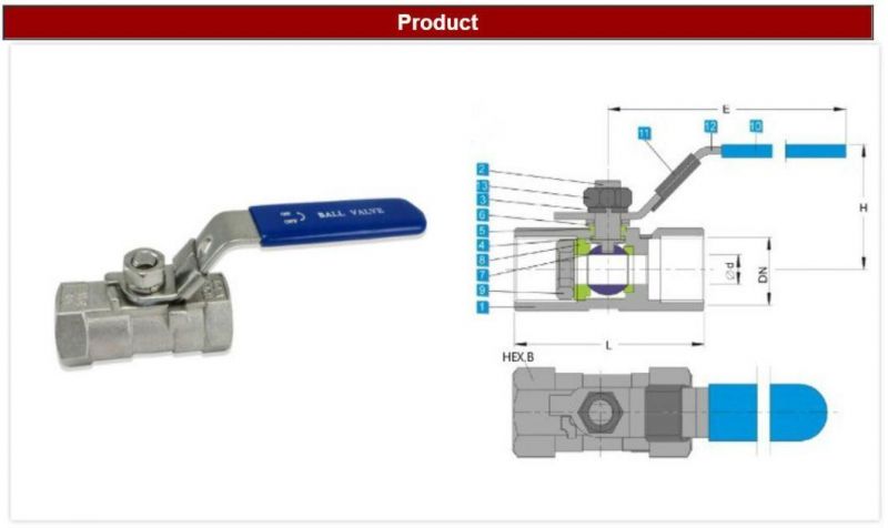 China Hot Sale Professional Manufacturer Plastic Small PVC Blue Ball Valve