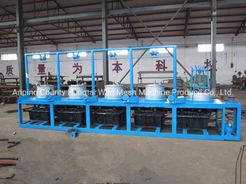 Five Pots Automatic Ribbed Wire Drawing Machine for Sale
