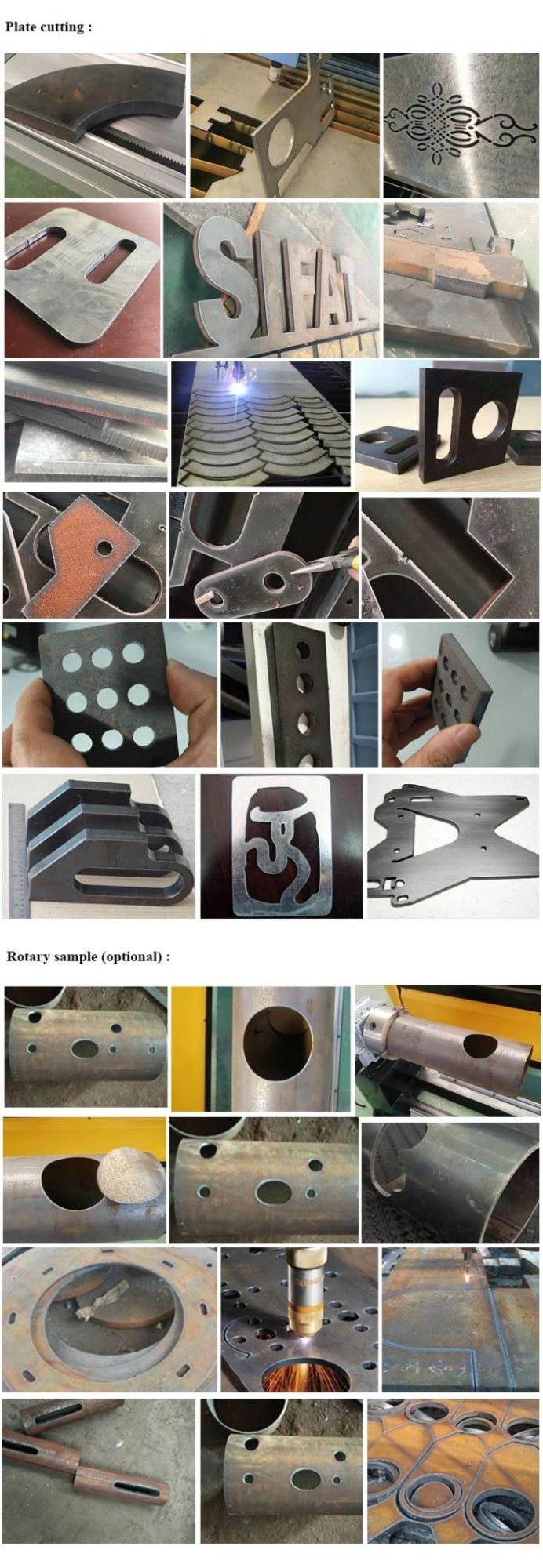 CNC Plasma Cutting Machine for Metal Aluminum Stainless Steel Sheet