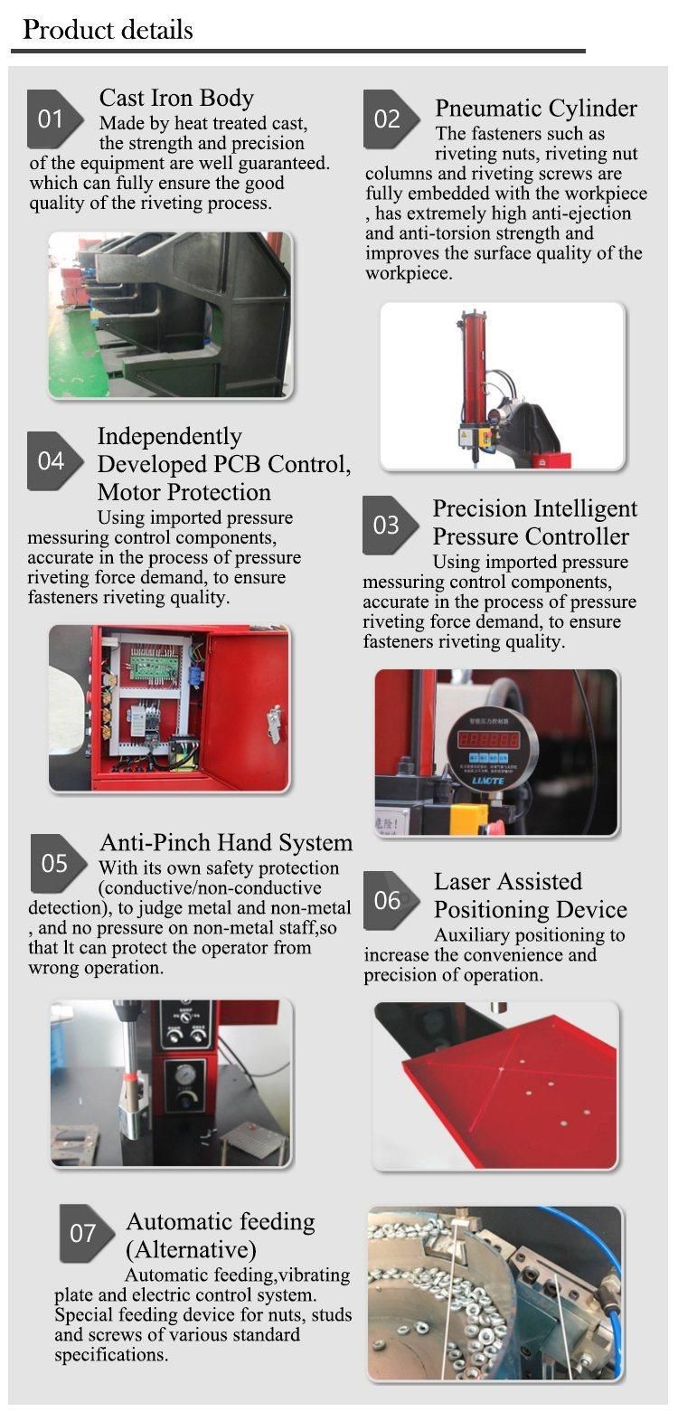 Automatic Clincher Hydraulic Riveting Machine for Metal Channel Letter Making