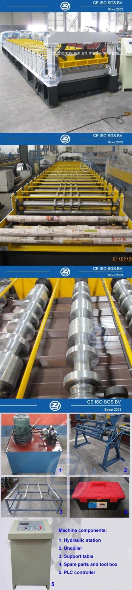 Trapezoidal Zinc Roof Sheet Price Making Machine