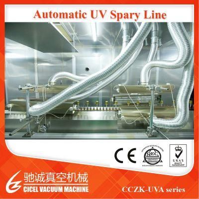 Fixed-Gun UV Automatic Spray Coating Line for Plastic Component Vacuum Coating Plant