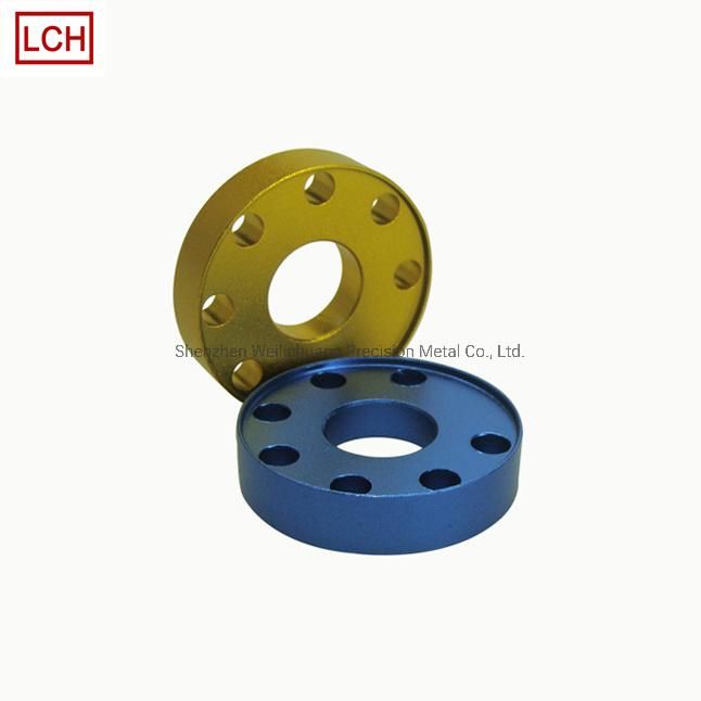 High Precision CNC Turned Parts with Color Anodized
