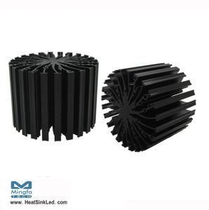 50W Black and Clear Anodized Heat Sink for Spotlight and Downlight with RoHS Approval (Dia: 96mm H: 80mm)