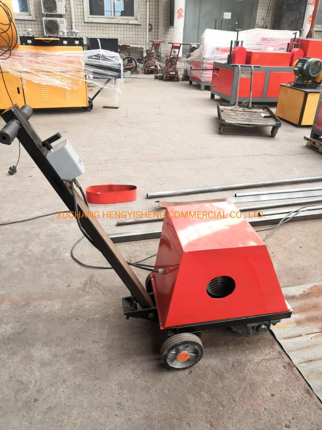 Hand Pushing Groove Steel Deruster Steel Plate Derusting Machine