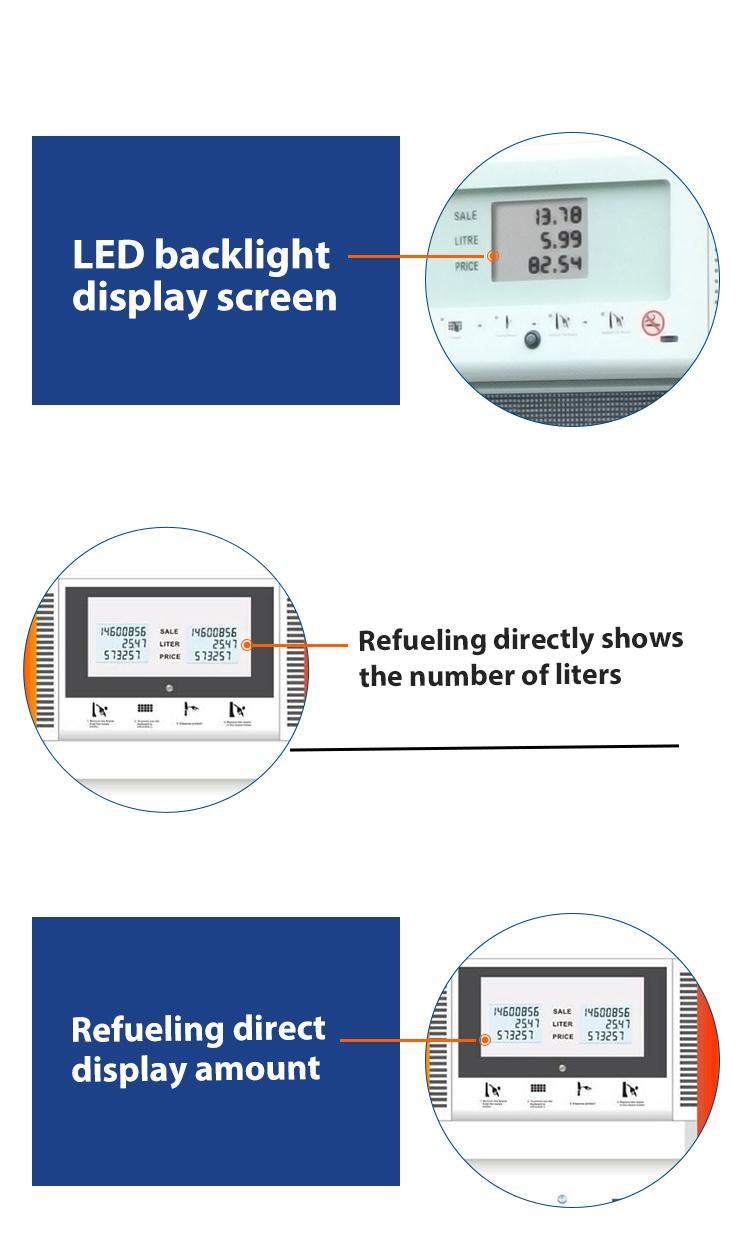 New Electronic Atuomatic Fuel Dispenser Gas Station 2nozzles 4nozzles 6nozzles Fuel Dispenser New Design of Series Diesel/Gasoline