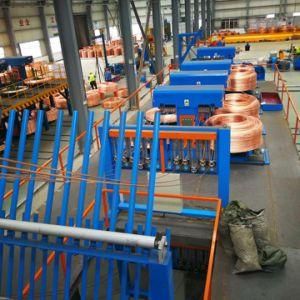 Small Type Metal Melting Furnace Copper Rod Upward Continuous Casting Machine