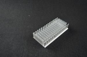 Aluminum Extrusion Profile High Fin Heat Sink with Clear Anodization for Router