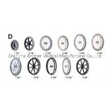 Exported Standard Carton Customized Wheel with Pneumatic Tires Wheelchair Parts
