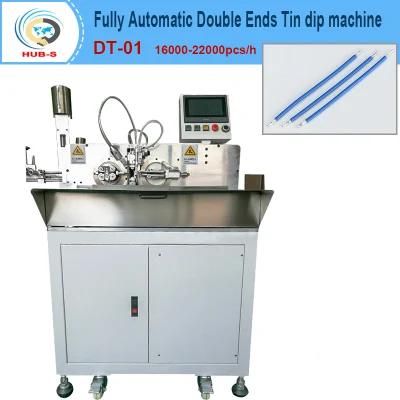 Fully Automatic Wire Double Ends Strip Twist and Tin DIP Machine